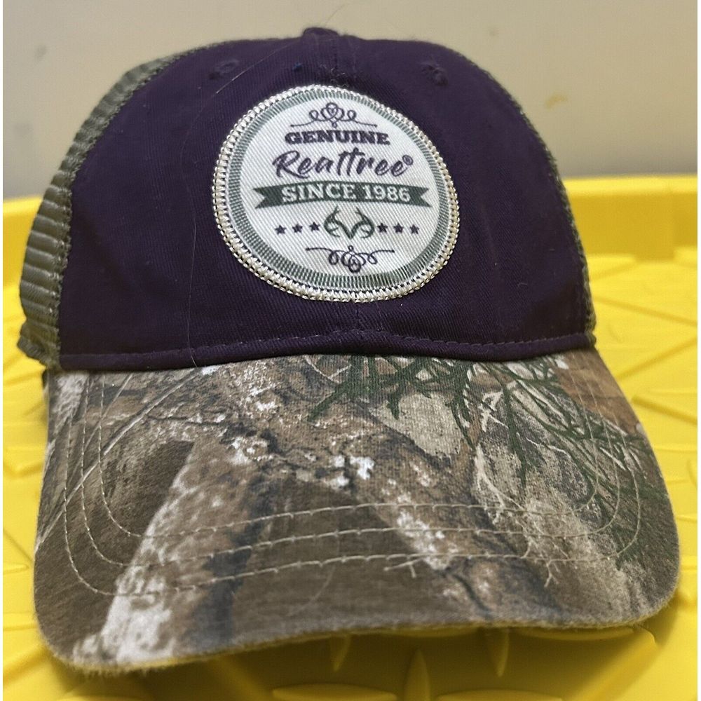 Realtree Hat Men Snap Back Camo Deer Mesh Nature Hike Hunt Walk Run Gym Core Cap